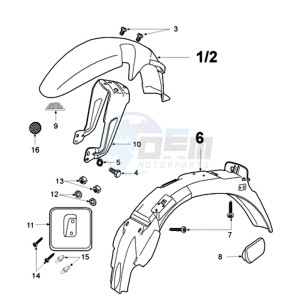 FOX LX EU drawing FENDERS