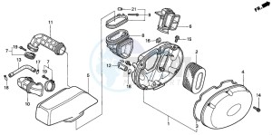 VT750C2 drawing AIR CLEANER