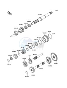 KVF750 4x4 KVF750LCF EU GB drawing Transmission