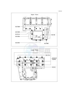 ZR 750 K [Z750S] (K6F) K6F drawing CRANKCASE BOLT PATTERN