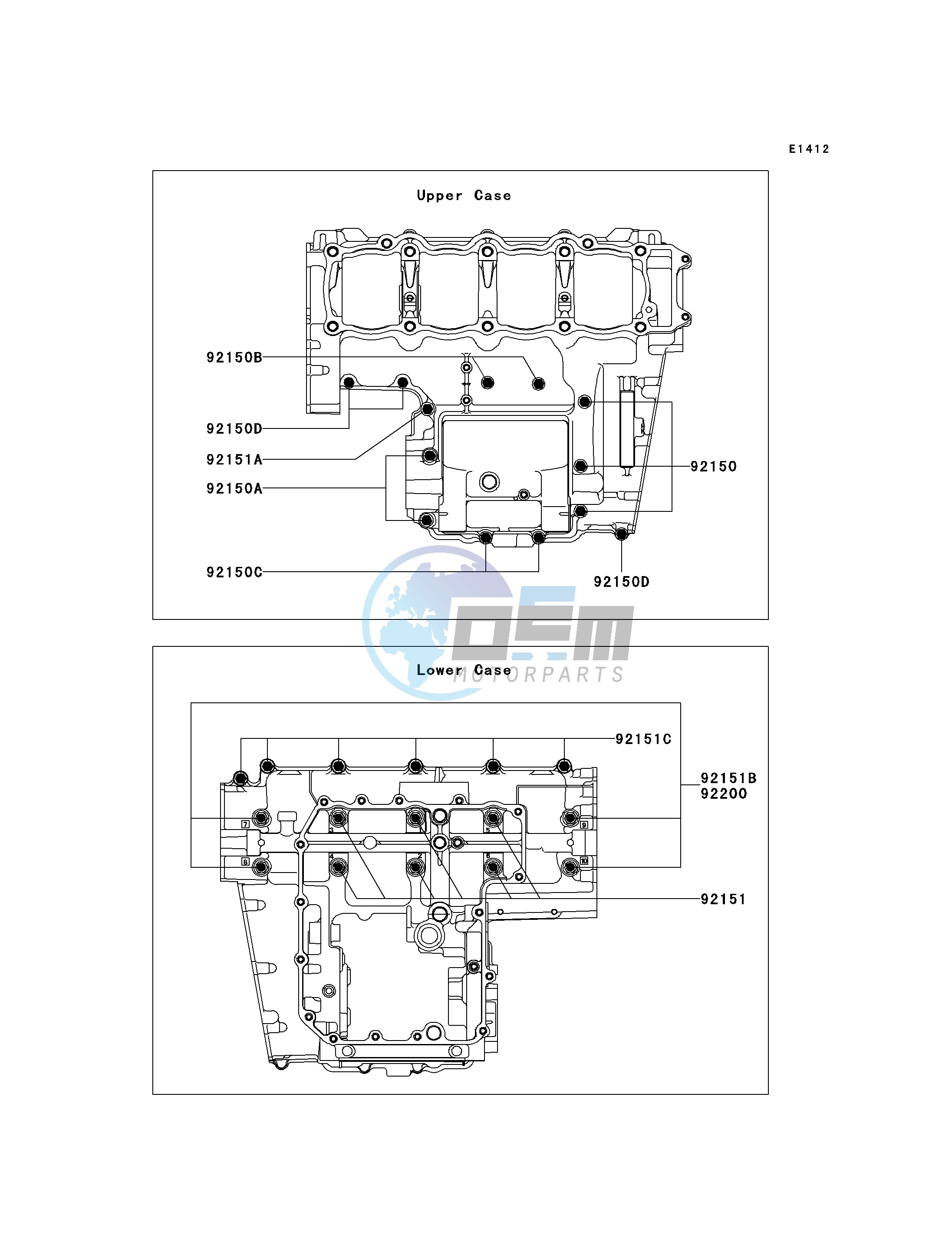 CRANKCASE BOLT PATTERN