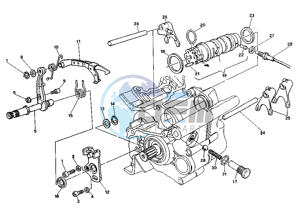 GEAR CHANGE MECHANISM