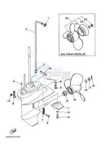 9-9F drawing PROPELLER-HOUSING-AND-TRANSMISSION