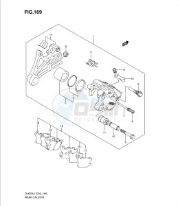 DL650 drawing REAR CALIPER (DL650L1 E2)