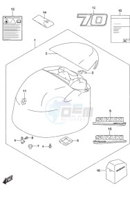 DF 70A drawing Engine Cover