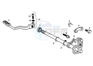 SENDA R RACER - 50 cc drawing GEAR CHANGE MECHANISM