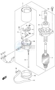 DF 25A drawing Starting Motor Non-Remote Control