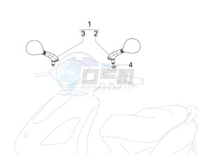 Fly 50 4t 4v (USA) drawing Mirrors