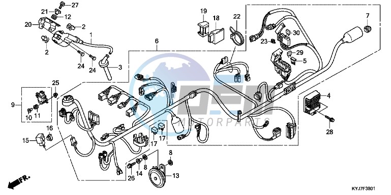 WIRE HARNESS (CBR250RA)