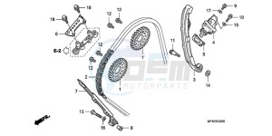 CB1000RA UK - (E / MPH) drawing CAM CHAIN/TENSIONER