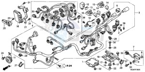 CB600FD Hornet 3ED drawing WIRE HARNESS