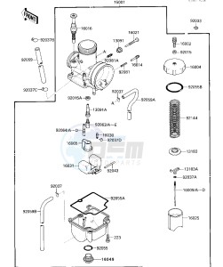 KX 80 N [BIG WHEEL] (N1) [BIG WHEEL] drawing CARBURETOR