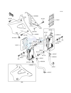 KX 125 K [KX125] (K5) [KX125] drawing RADIATOR