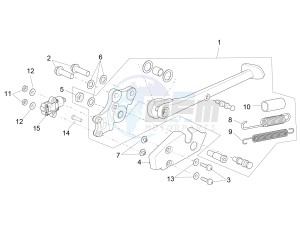 RSV4 1000 Racing Factory L.E. USA-CND (NAFTA) drawing Central stand