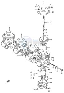 GSX-R750W (E28) drawing CARBURETOR