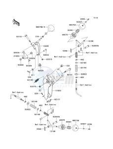 KAF 400 A [MULE 610 4X4] (A6F-AF) A8F drawing SHIFT LEVER-- S- -