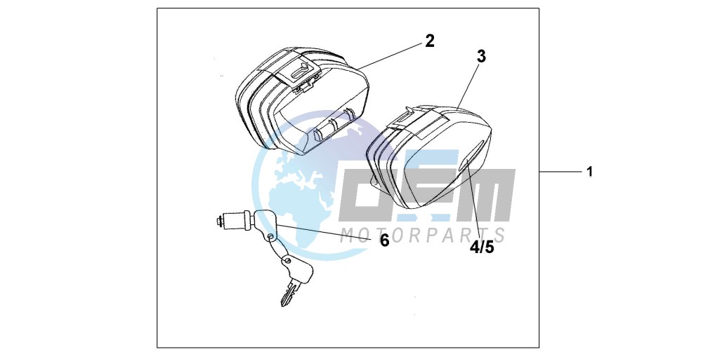 STANDARD PANNIER SET - INTERSTELLAR BLACK MET