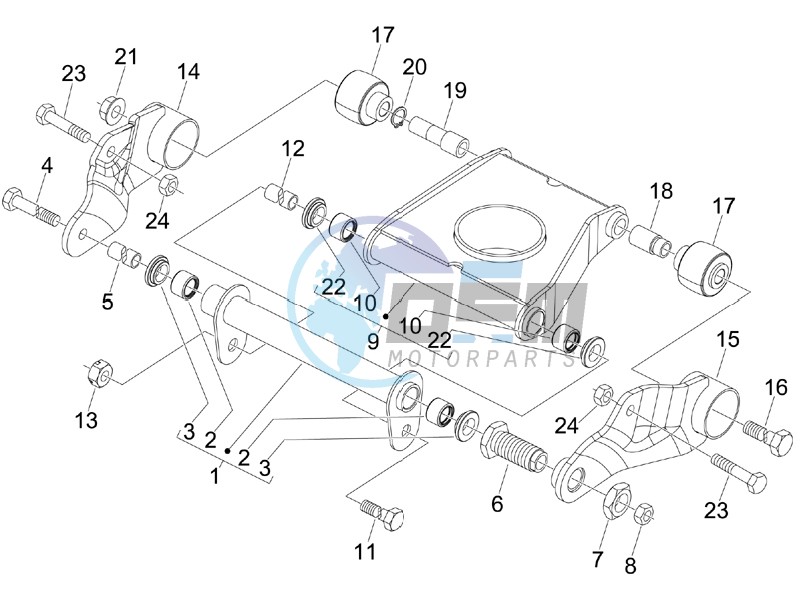 Swinging arm