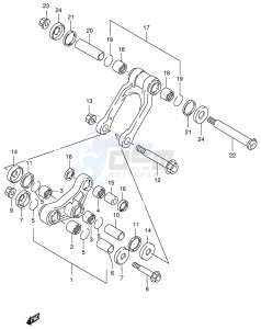 RM125 (E2) drawing REAR CUSHION LEVER (MODEL T V)