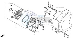 VT750CD3 drawing WATER PUMP