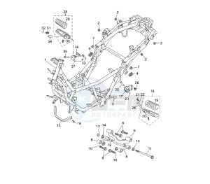 YP R BLACK X-MAX 250 drawing FRAME