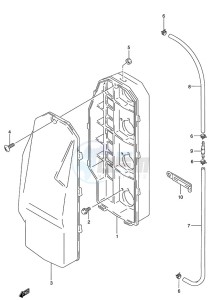 DT 115 drawing Silencer Case (S/N 231515 to 1997)