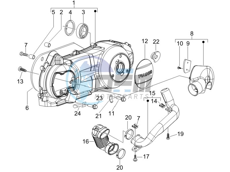 Crankcase cover - Crankcase cooling