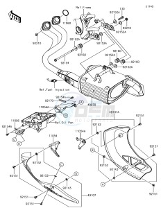 VERSYS 650 ABS KLE650FHFA XX (EU ME A(FRICA) drawing Muffler(s)