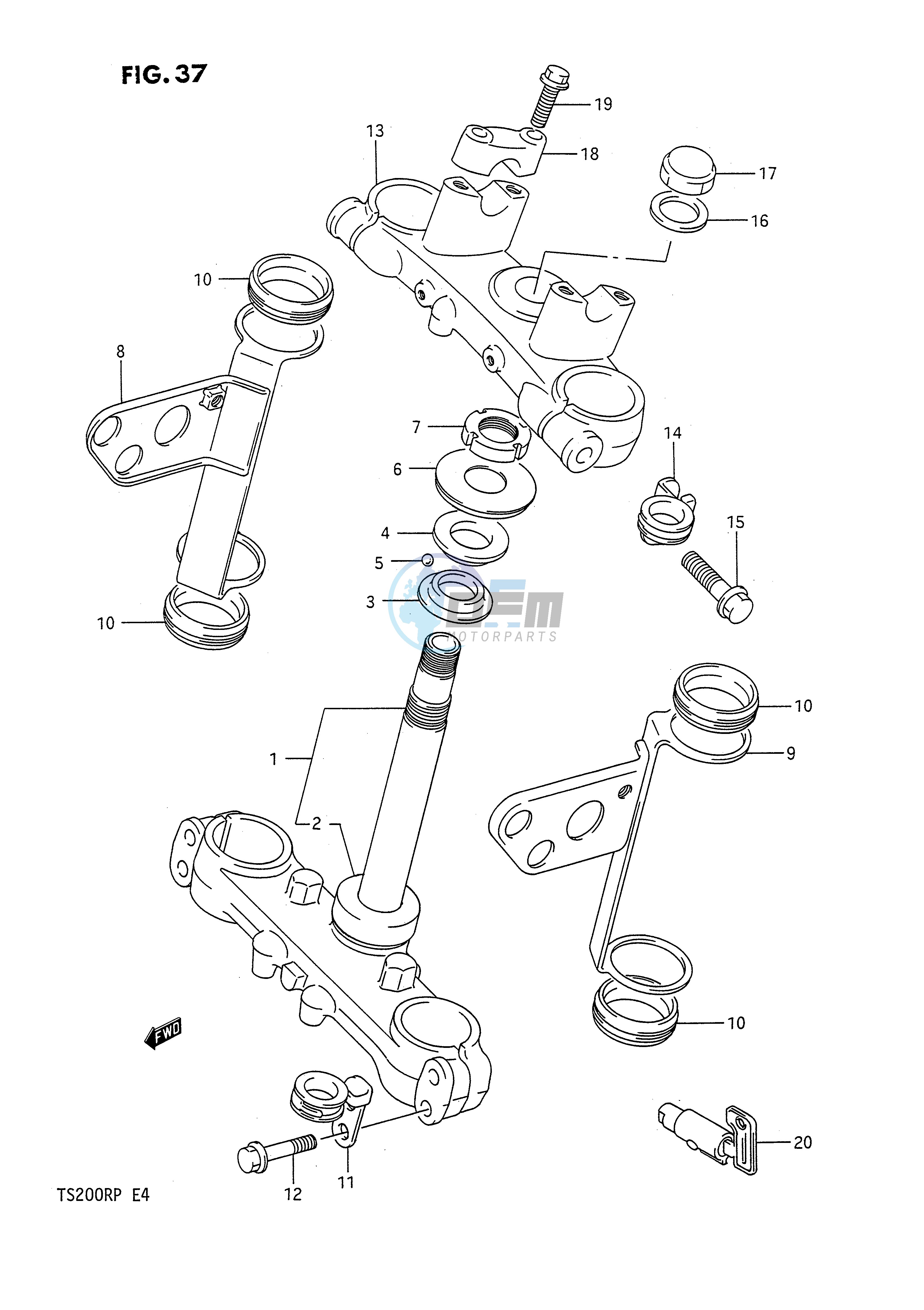 STEERING STEM (E24)