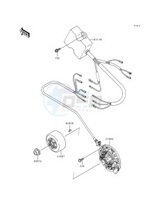 KX 250 J [KX250] (J1) [KX250] drawing GENERATOR