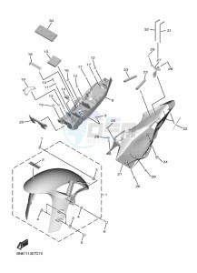 YZF600 YZF-R6 (BN6K) drawing FENDER