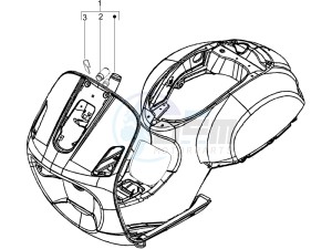 LX 150 4T USA drawing Frame - bodywork