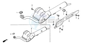 PK50M WALLAROO drawing EXHAUST MUFFLER