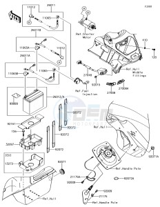 JET SKI ULTRA 310LX JT1500MGF EU drawing Electrical Equipment