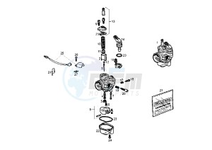 SENDA SM DRD EDITION BLACK - 50 cc drawing CARBURETOR