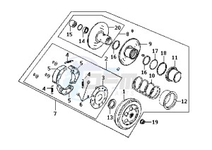 DD EU2 - 50 cc drawing DRIVEN PULLEY