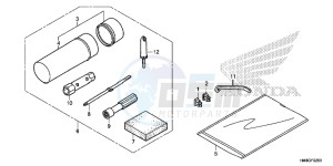 TRX250TME FOURTRAX RECON Europe Direct - (ED) drawing TOOLS