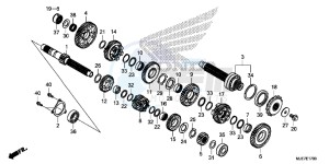 CBR650F 2ED - (2ED) drawing TRANSMISSION