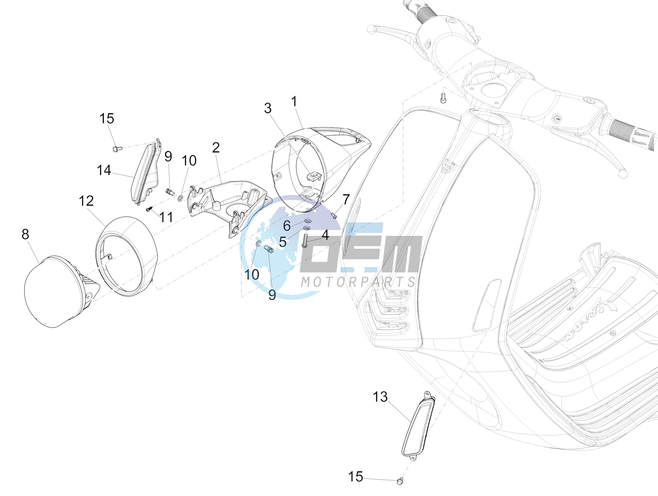 Front headlamps - Turn signal lamps