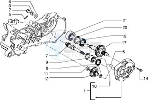 NRG 50 MC3 drawing Rear wheel shaft