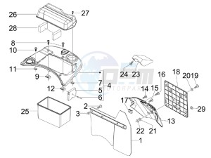 LXV 50 2T Navy drawing Rear cover - Splash guard