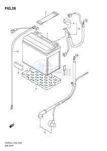 DL650 (E2) V-Strom drawing BATTERY (DL650L1 E19)