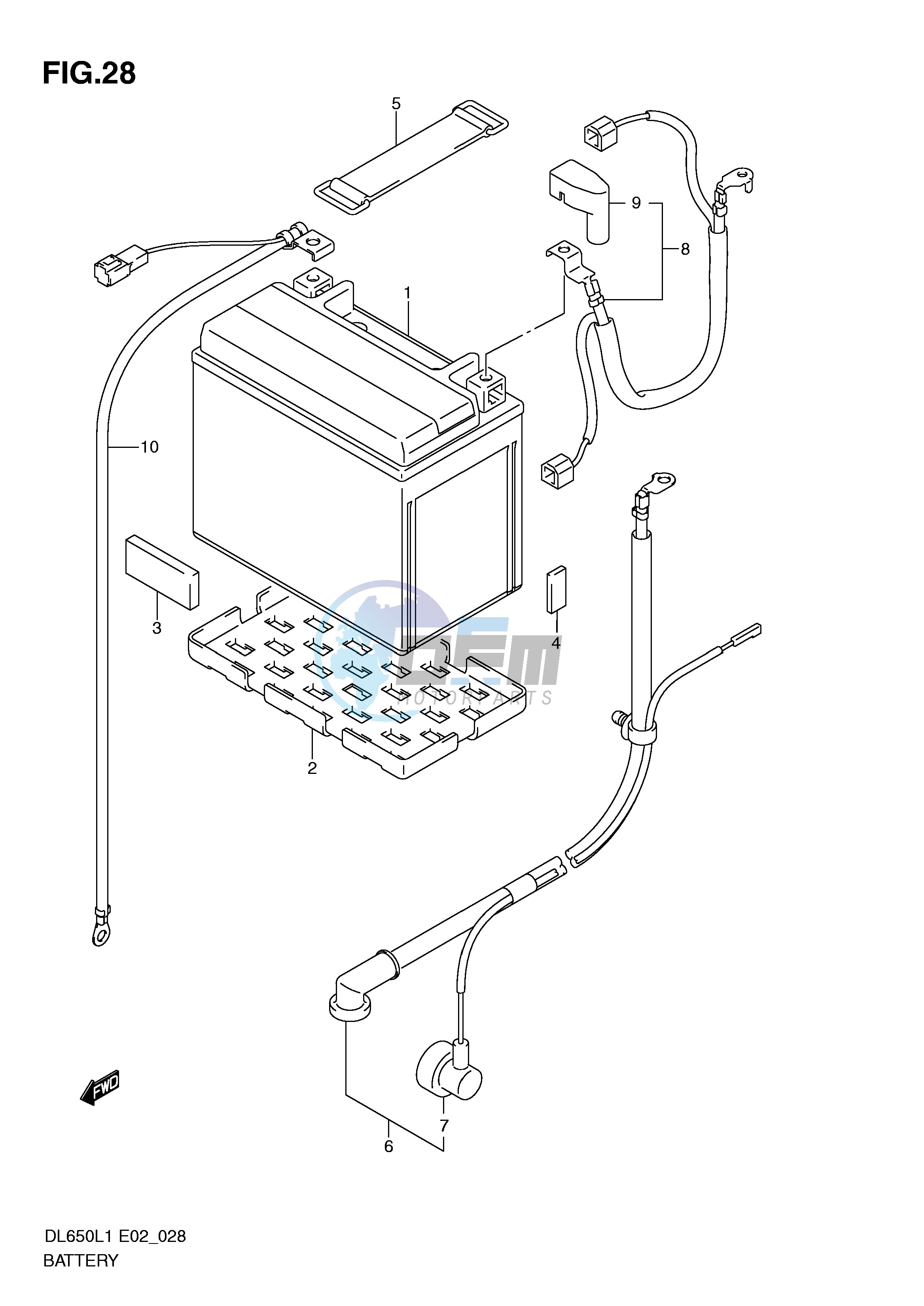 BATTERY (DL650L1 E19)