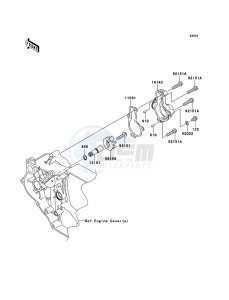 KFX450R KSF450BCS EU drawing Water Pump