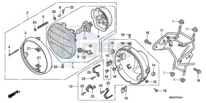 CBF600N9 Europe Direct - (ED) drawing HEADLIGHT (CBF600N/NA)