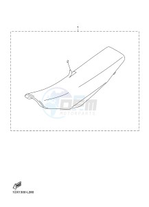 WR450F (1DX9 1DX6 1DX8 1DX7) drawing SEAT