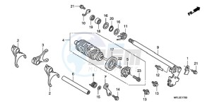 CBR1000RRA BR / HRC drawing GEARSHIFT DRUM