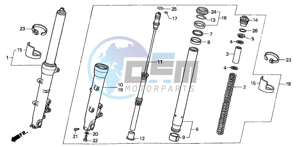 FRONT FORK (CBR600RR3/4)