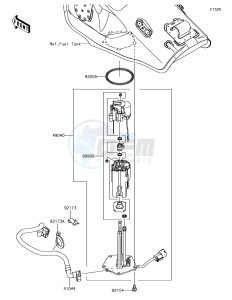 NINJA ZX-10R ZX1000SHFA XX (EU ME A(FRICA) drawing Fuel Pump