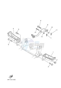 YFZ450R YFZ45YSXH (BW22) drawing STAND & FOOTREST